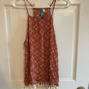 buttons Bohemian Tanktop with Tassels
